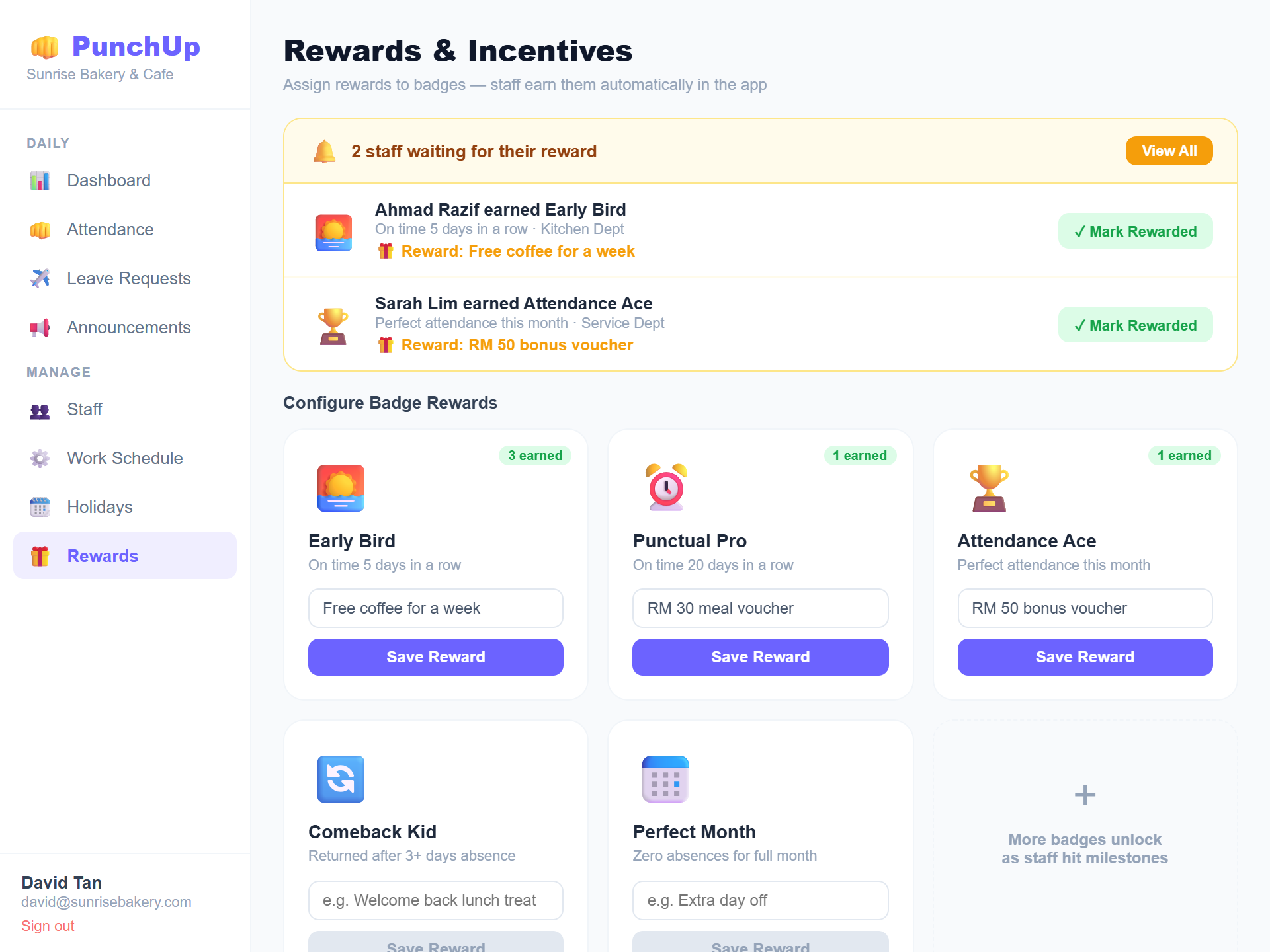 Rewards System
